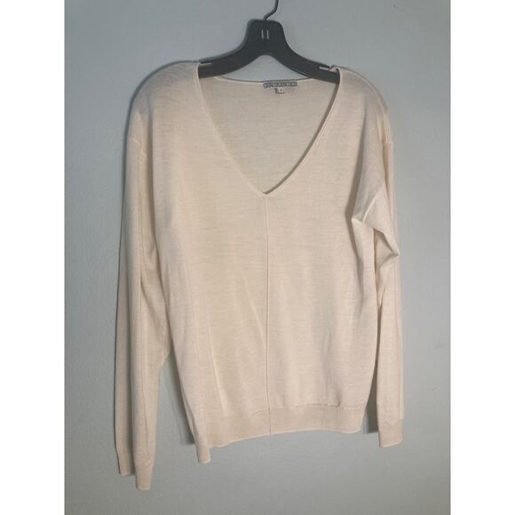 Dagmar Lightweight Merino Wool Quality V Neck Sweater Dolman Sleeve ~ Sz S - Picture 4 of 7